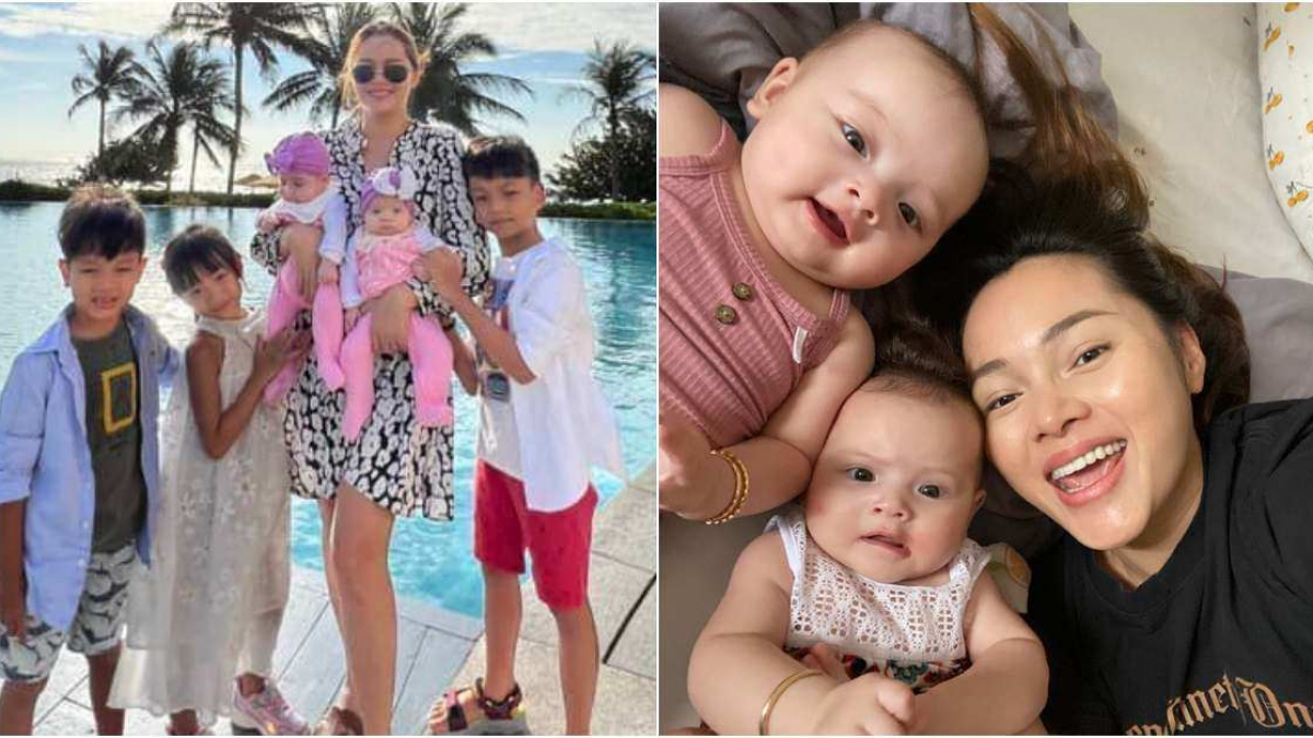 Diễm Châu và các con 