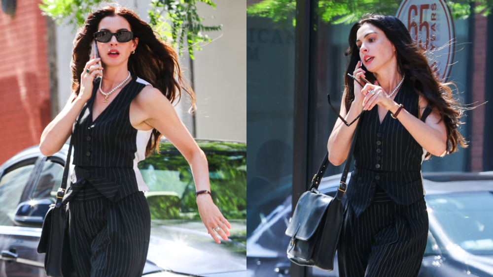 Anne Hathaway làm thế giới sửng sốt với thời trang khi quay The Devil Wears Prada 2